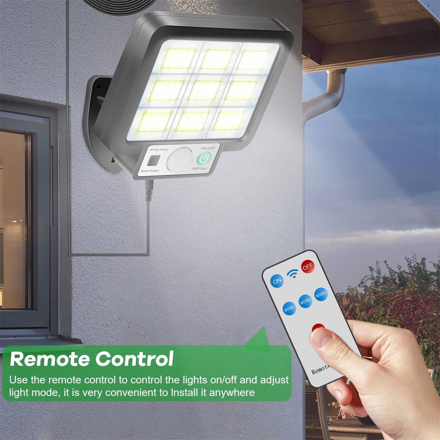 Usb Solar Street Lights Outdoor Solar Lamp Waterproof Motion Sensor Security Lighting For Garden Patio Path Yard