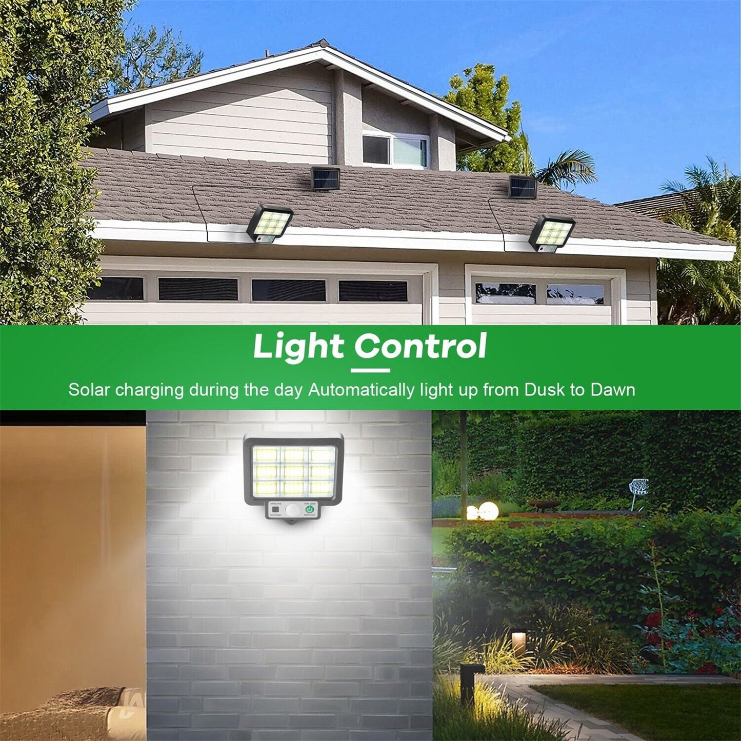 Usb Solar Street Lights Outdoor Solar Lamp Waterproof Motion Sensor Security Lighting For Garden Patio Path Yard