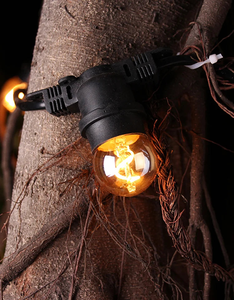 6pcs G40 E27 LED Filament Light Bulb Lamp 220V Vintage Frosted Amber Glass Ampoule Warm White String Replace Bulbs Home Decor