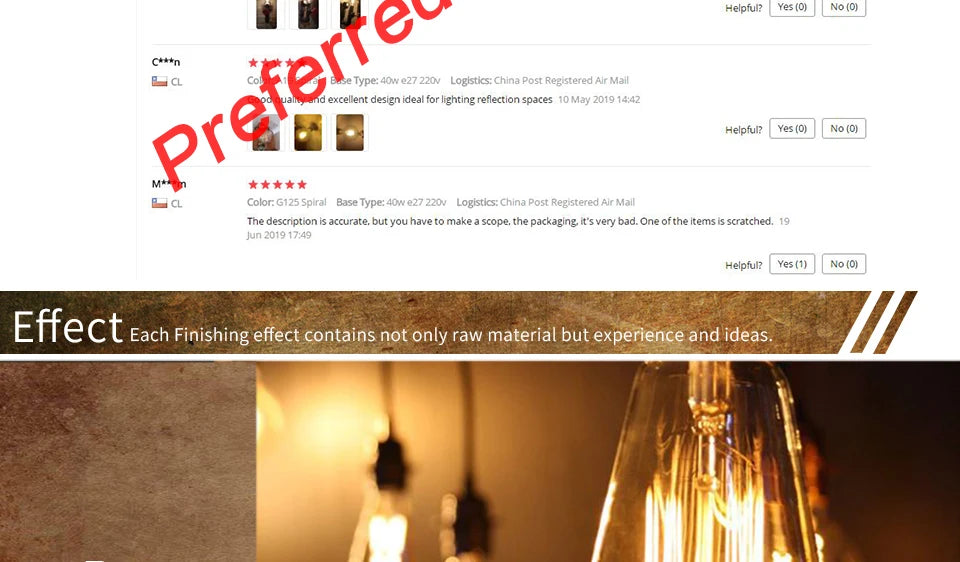 Dimmable Retro Edison Light Bulb E27 AC 220V 110V 40W Vintage Industrial Decor Filament Bulb Lamps A19 ST64 T10 T45 G80 G95 G125