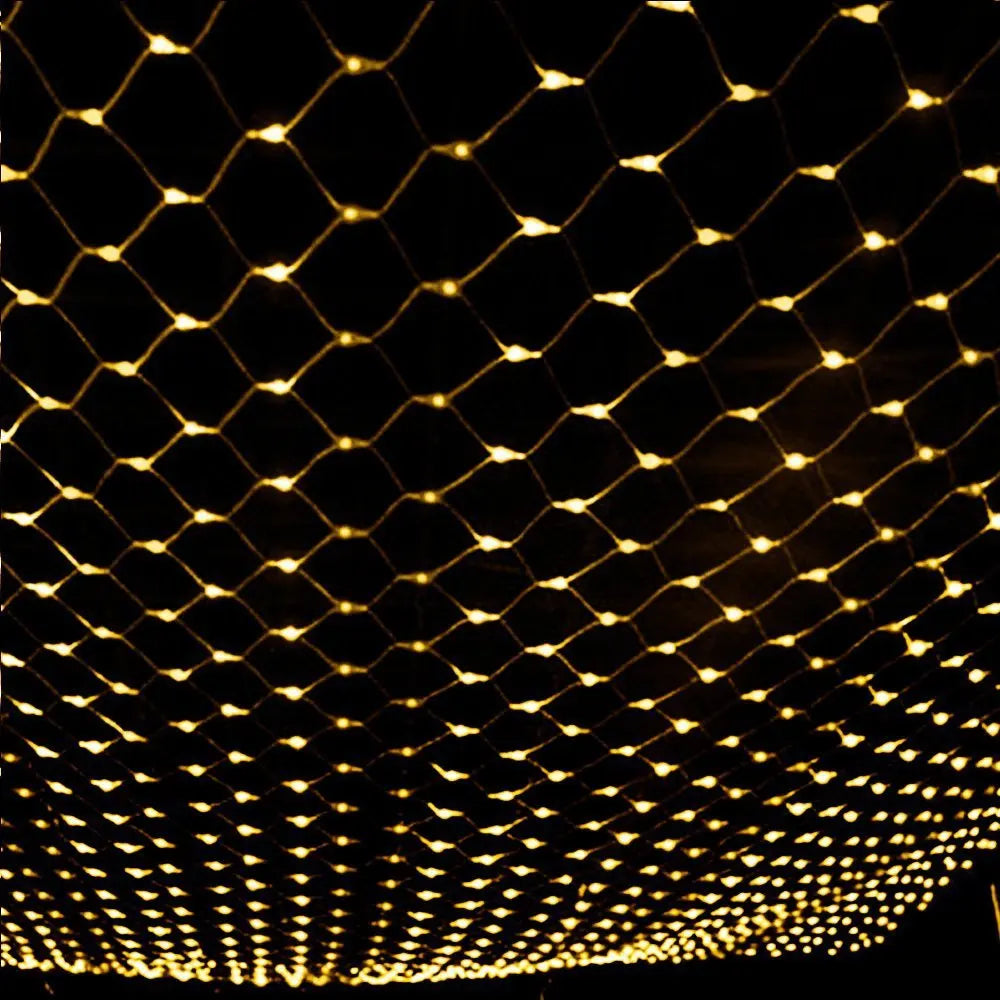 2x3M EU or US Plug LED Net Mesh Fairy String Light Garland Window Curtain Christmas Fairy Light Wedding Party Holiday Decoration