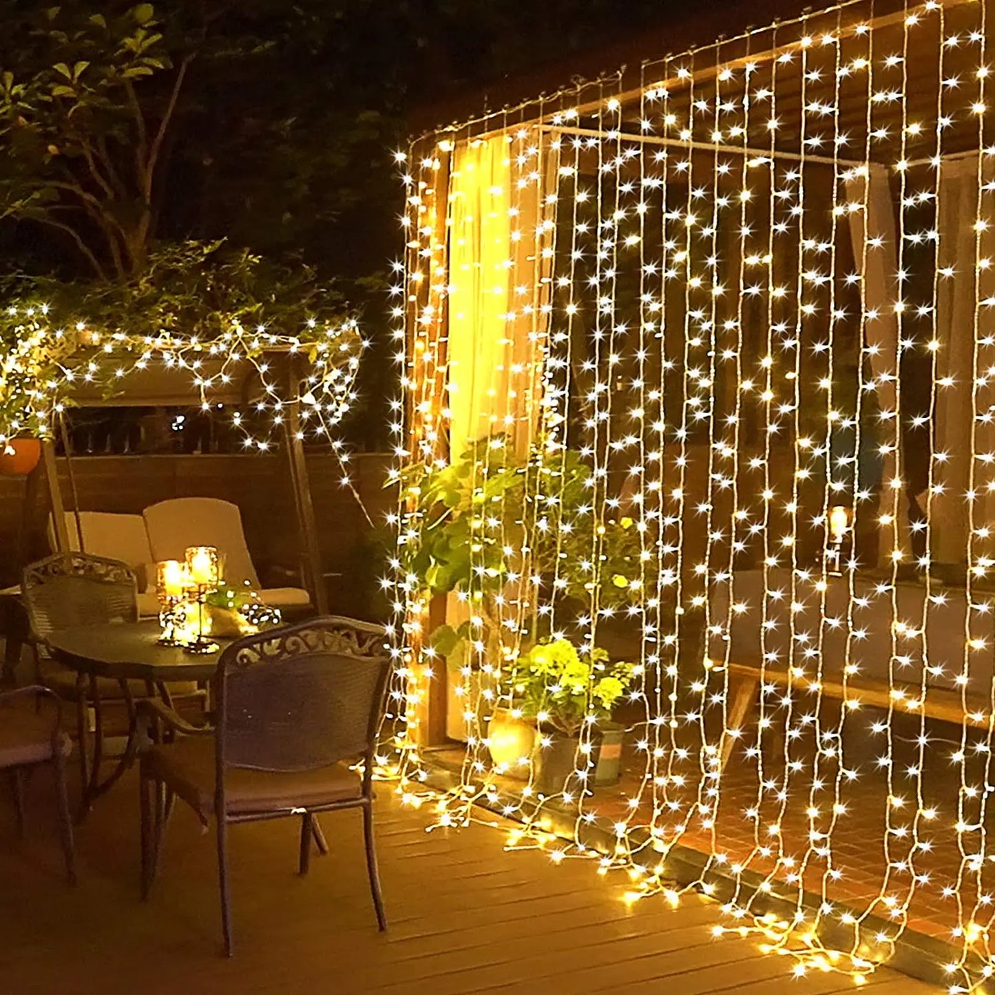 Outdoor Led Curtain Lights String Waterproof Icicle Light Garland On The Window Garden Lamp Fairy Light Christmas New Year Decor