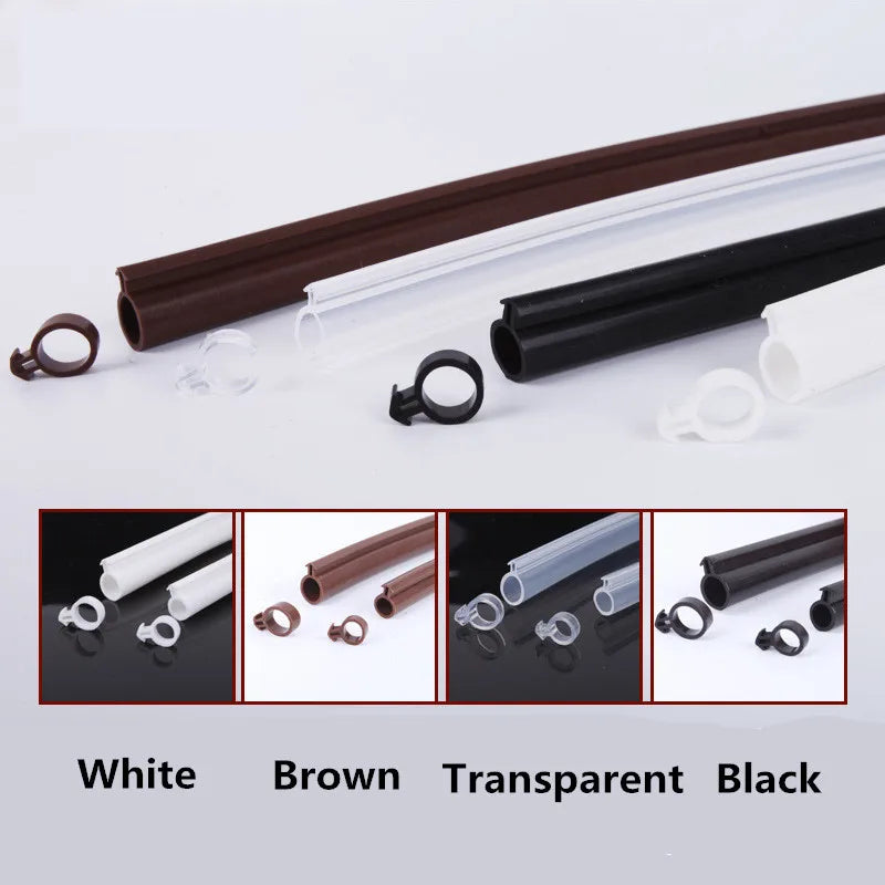 10M O Type Plastic Steel Door Window Sealing Strip Silicon Rubber door window seal Draft Stopper Hollow Bulb Barb Tubular Gasket