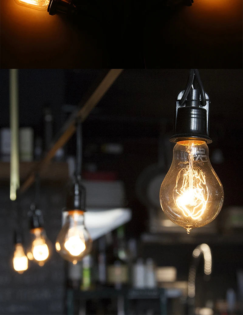 Retro Edison Light Bulb E27 110V 220V 40W ST64 A19 T45 G80 G95 Dimmable Ampoule Vintage Filament For Home Lamp Bulb