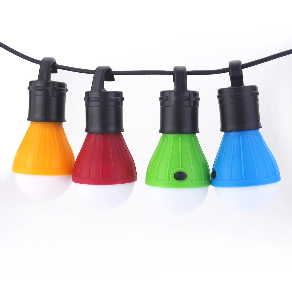 LED Tent Lamp Camping Light Portable LED Lantern Emergency Light Bulb Battery Operated 3 Mode Night Light for Backpacking Hiking