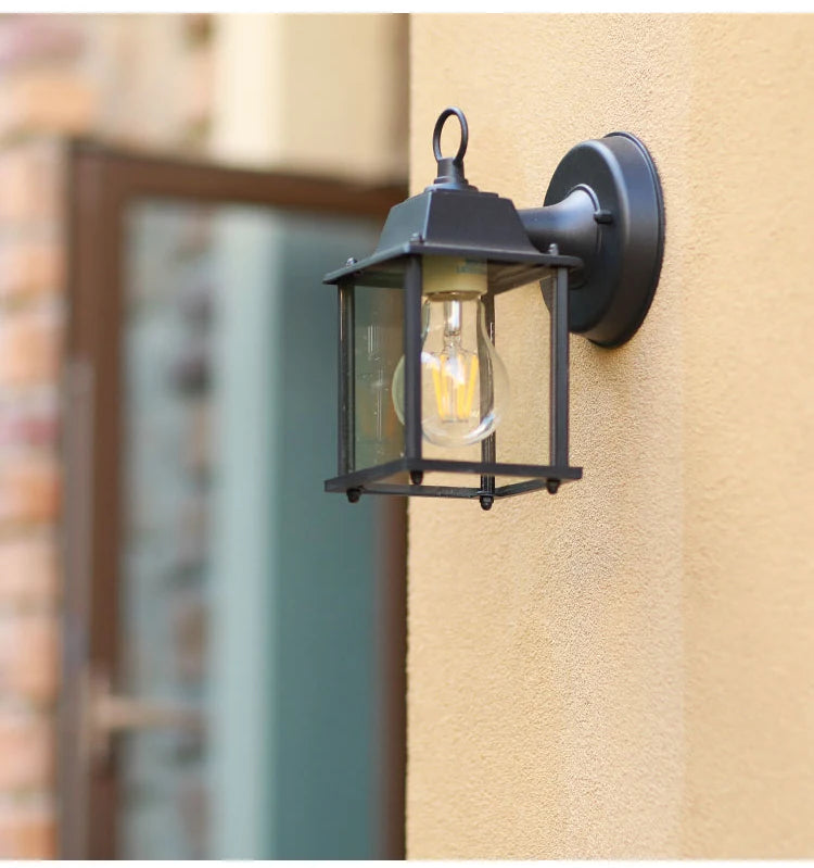 Retro Outdoor Wall Light Villa Garden Porch Wall Waterproof Lighting Courtyard Corridor Aisel Balcony Vintage E27 Fixtures