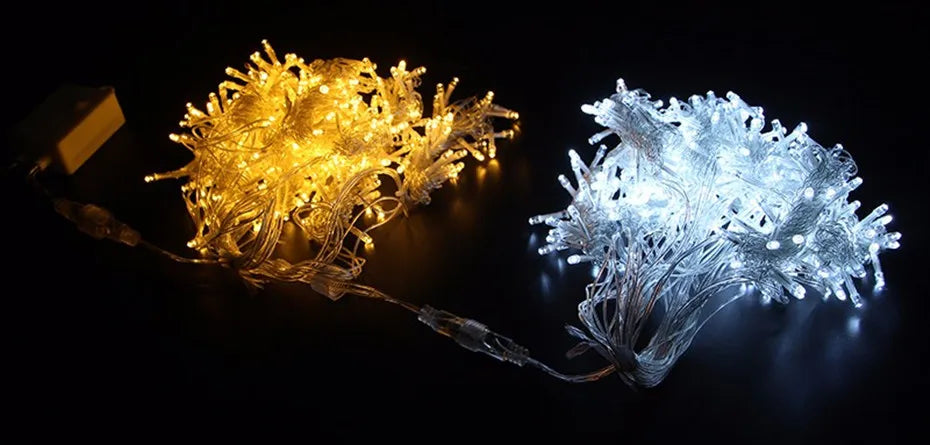 Outdoor Led Curtain Lights String Waterproof Icicle Light Garland On The Window Garden Lamp Fairy Light Christmas New Year Decor