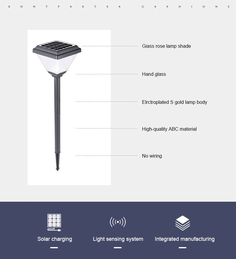 LED Solar Lamp Outdoor waterproof Torch Lights Solar Pathway Landscape Light Solar Lawn Lamp For Yard Patio Garden Decor