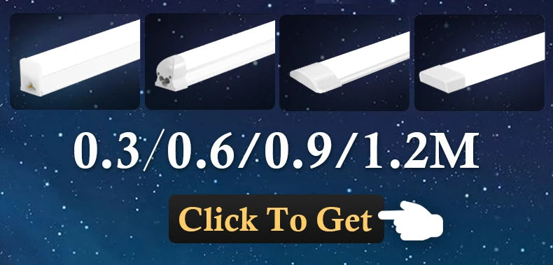 T5 T8 Led Tube Light 220V 30cm 60cm 120cm Wall Lamp Bulb Light Lampada 20W Tobe lampa 2FT 4FT For Home Indoor Kitchen Lighting