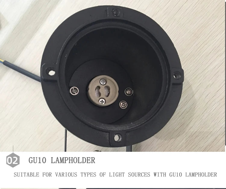 IP65 Outdoor Garden GU10 Mr16 220V 110V LED Lawn Spike Light Pond Path Landscape Spot Light Bulbs