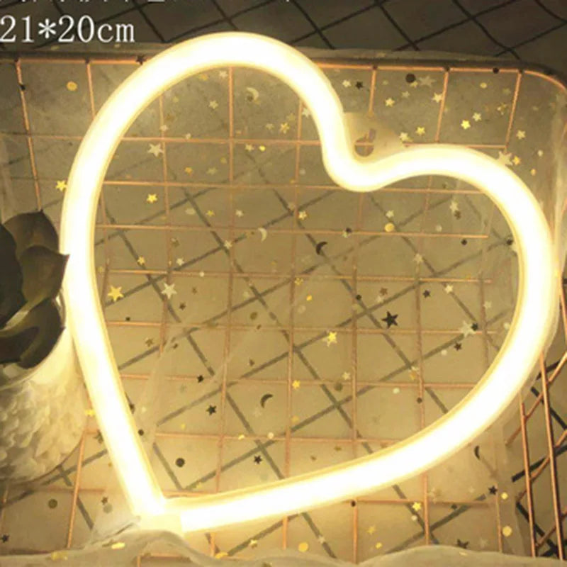 Cherry Shaped Neon Lamp Heart Fruit Restaurant Wall Neon Sign for Party Wedding Christmas Shop Birthday Home Decoration