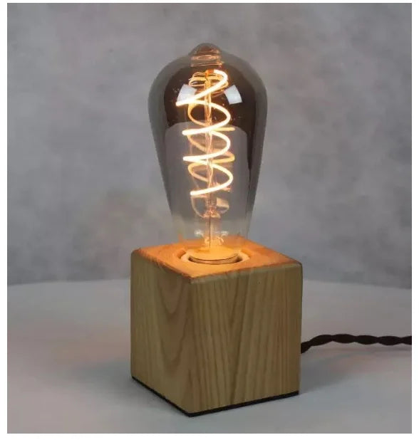LED ST64 Smoky Gray E27 4W 6W 220V 110V Dimmable 2700K Warm GSpiral Filament Bulb Retro Vintage Decorative Lighting Edison Lamp