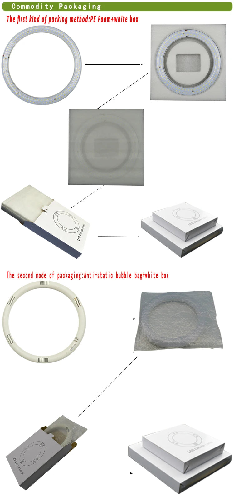 T9 LED Circular Tubes 205mm 375mm G10Q LED Circle lamp 4pins 225mm LED Round Tubo Fluorescent lamps replace leds