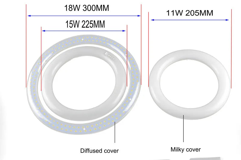 T9 LED Circline Light Bulb 8 Inch 12Inch 85-265V FC8T9 Replacement for 22W Circle Fluorescent Lamp Fixture G10Q LED Circular