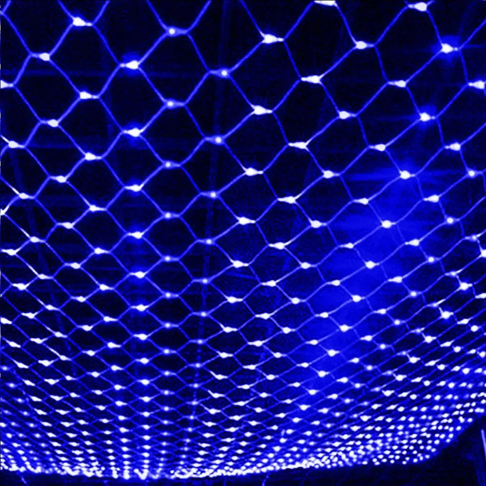 2x3M EU or US Plug LED Net Mesh Fairy String Light Garland Window Curtain Christmas Fairy Light Wedding Party Holiday Decoration