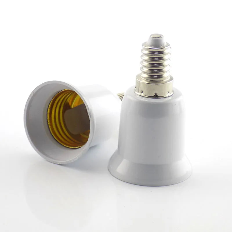 5PCS E14 to E27 Lamp Bulb Socket base Holder Converter 110v 220V Light Adapter Conversion Fireproof home room Lighting