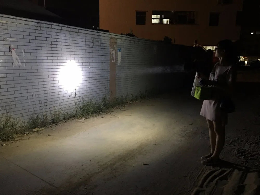 Powerful 12V CREE 60W LED Hunting Lamp 5400LM Handheld Spotlight Portable Lantern For Marine Farming Camping