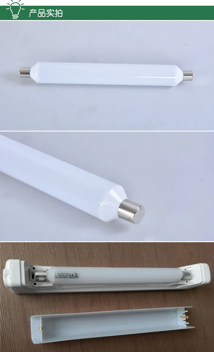 310mm S19 LED tube light 8W Dimmable mirror linestra tube light bathroom wall lamp AC85-265V