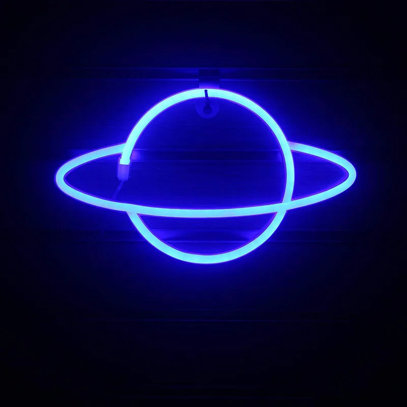 Rocket Bar Neon Sign Light Party Wall Hanging LED for Xmas Shop Window Art Wall Decor Neon Lights Lamp USB or Battery Powered