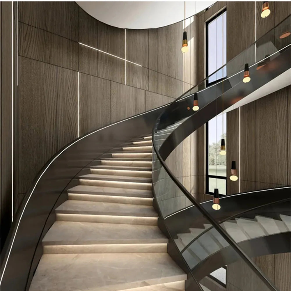 Stair PIR Motion Sensor LED Strip 12V SMD 5050 Lamp Tape + 32 Channels Staircase Step Controller + Power Supply + Connect Wire