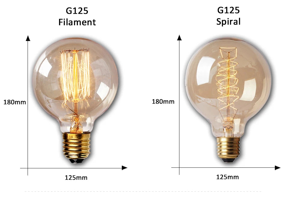 Retro Edison Bulb E27 220V 40W Ampoule Dimmable Vintage Bulb Edison Lamp Incandescent Light Bulb Home Decor Filament Light Bulb