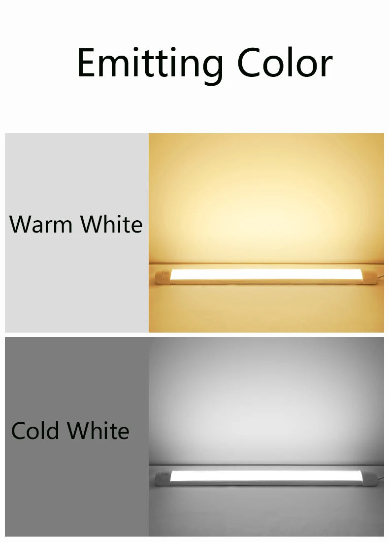 LED Kitchen Cabinet Lamps 220V 110V Led Lights Strip Lighting Fixture 10W 20W 30/50CM For Bedroom Closet Kitchen Lamp Tube Bar