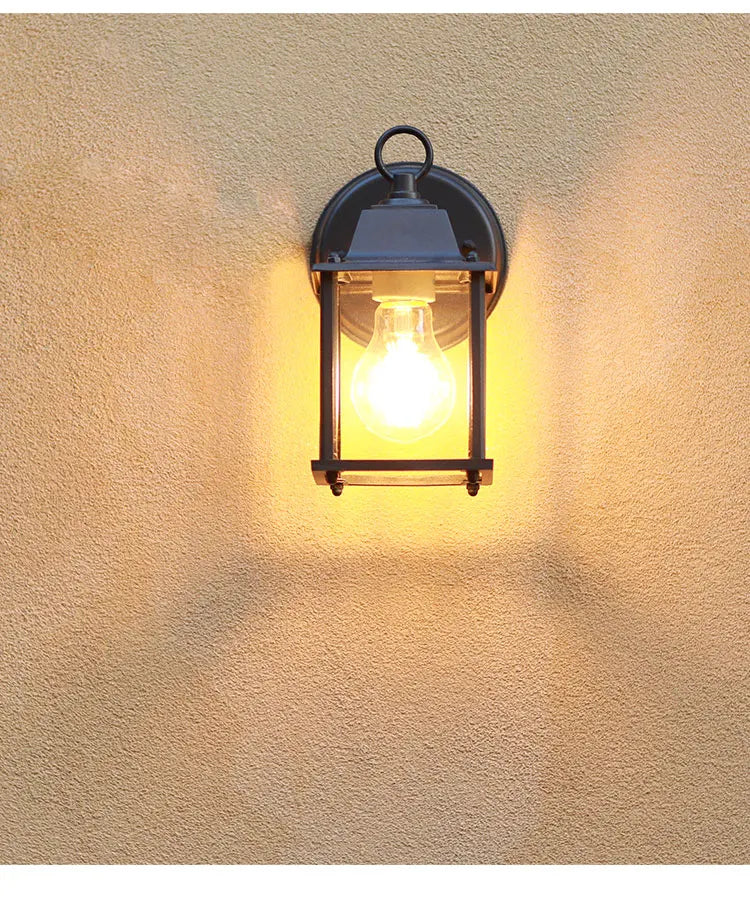 Retro Outdoor Wall Light Villa Garden Porch Wall Waterproof Lighting Courtyard Corridor Aisel Balcony Vintage E27 Fixtures