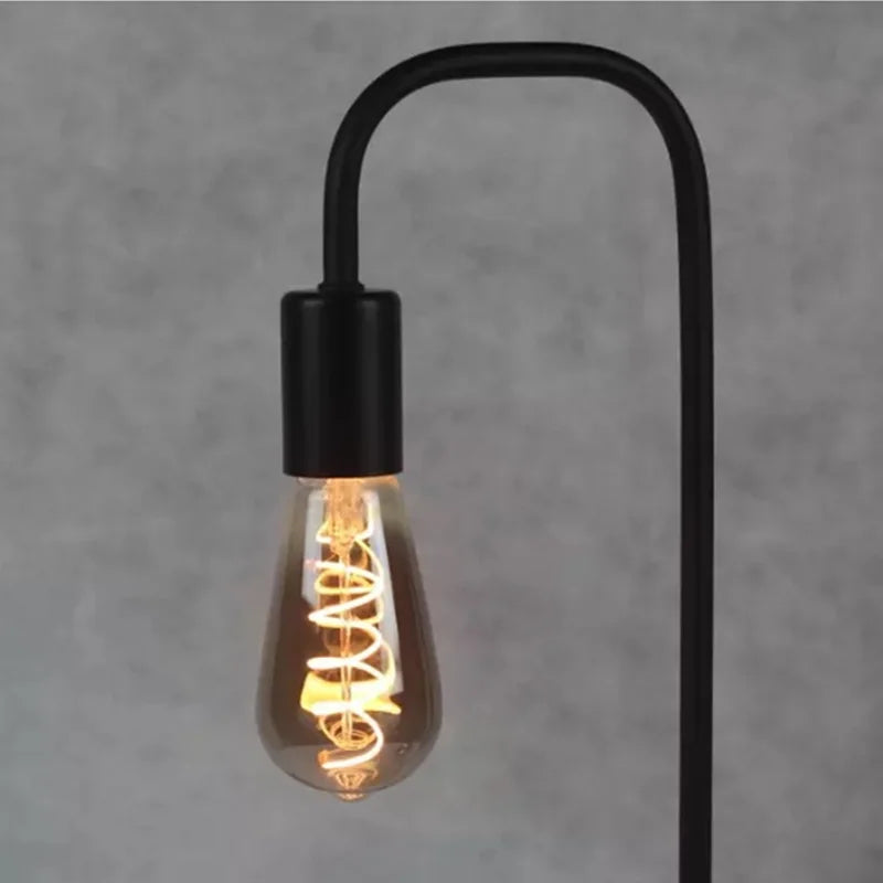 LED ST64 Smoky Gray E27 4W 6W 220V 110V Dimmable 2700K Warm GSpiral Filament Bulb Retro Vintage Decorative Lighting Edison Lamp