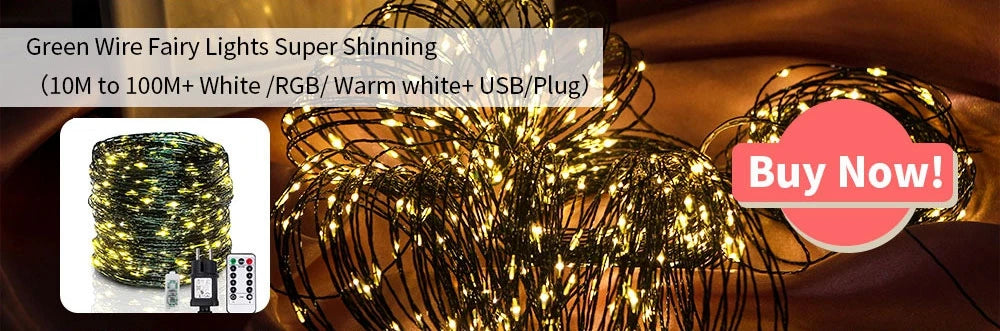 USB/Battery Power LED Ball Garland Lights Fairy String Waterproof Outdoor Lamp Christmas Holiday Wedding Party Lights Decoration