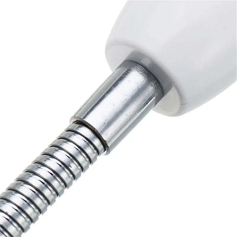 1pcs AC250V E14 to E27 Flexible Extend Bulb Base Lamp Extension Adapter Screw Holder Socket Converter 18CM White