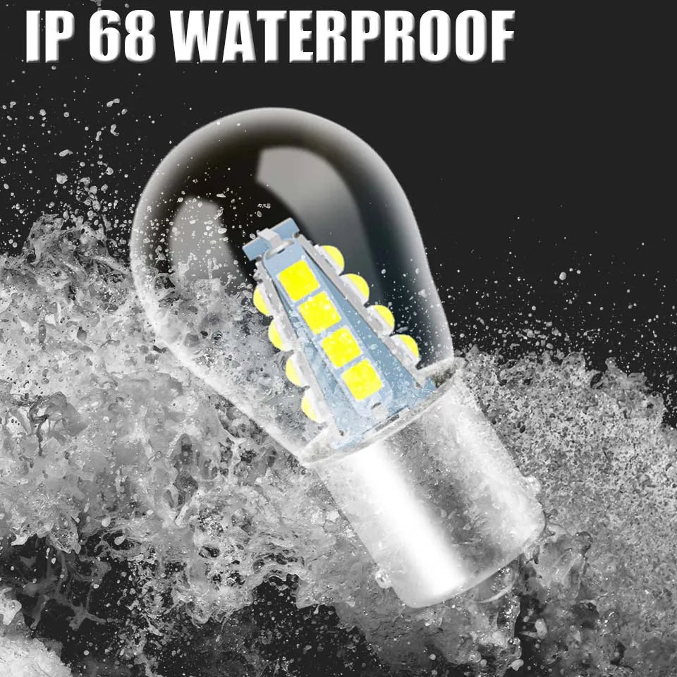 8/16 3030 chips led P21 5W bay15d car light S25 1157 auto vehicle reverse turning signal bulb lamp DRL white 6000K 12v 24v