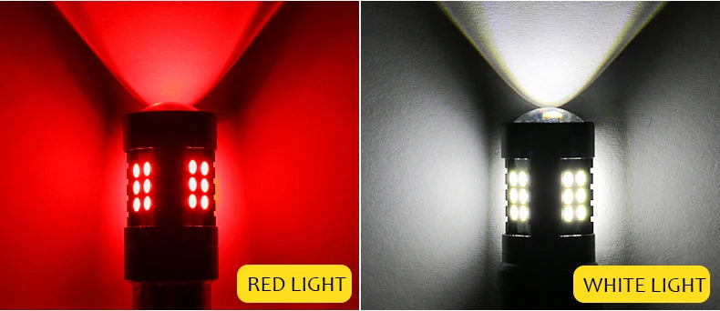 2pcs Canbus 1156 BA15S 1157 BAY15D T20 7443 3157 Car Led Bulb Front Rear Turn Signal DRL Brake Lamp Auto 12V 24V White Red Amber