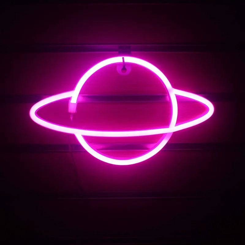 Rocket Bar Neon Sign Light Party Wall Hanging LED for Xmas Shop Window Art Wall Decor Neon Lights Lamp USB or Battery Powered