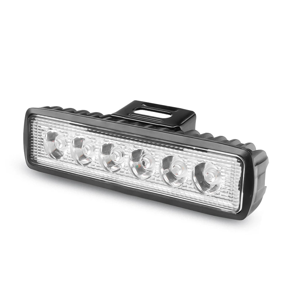 Single row led light bar 12V 18W Work Light atv Offroad led Bar Lights for trucks Tractor Auto Light Bulb spot metal bracket