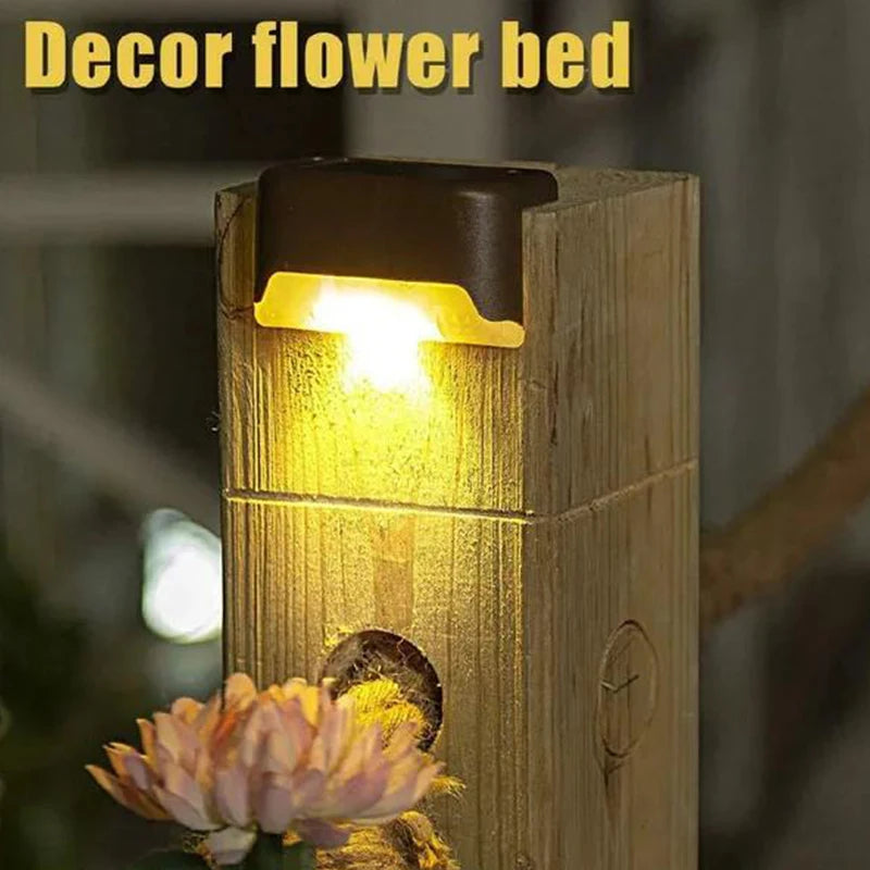 32/24/16/12/8/4Pcs Solar Deck Lights Outdoor Waterproof LED Fence Lights Garden Step Lamp for Patio Stairs Railing Pathway Step