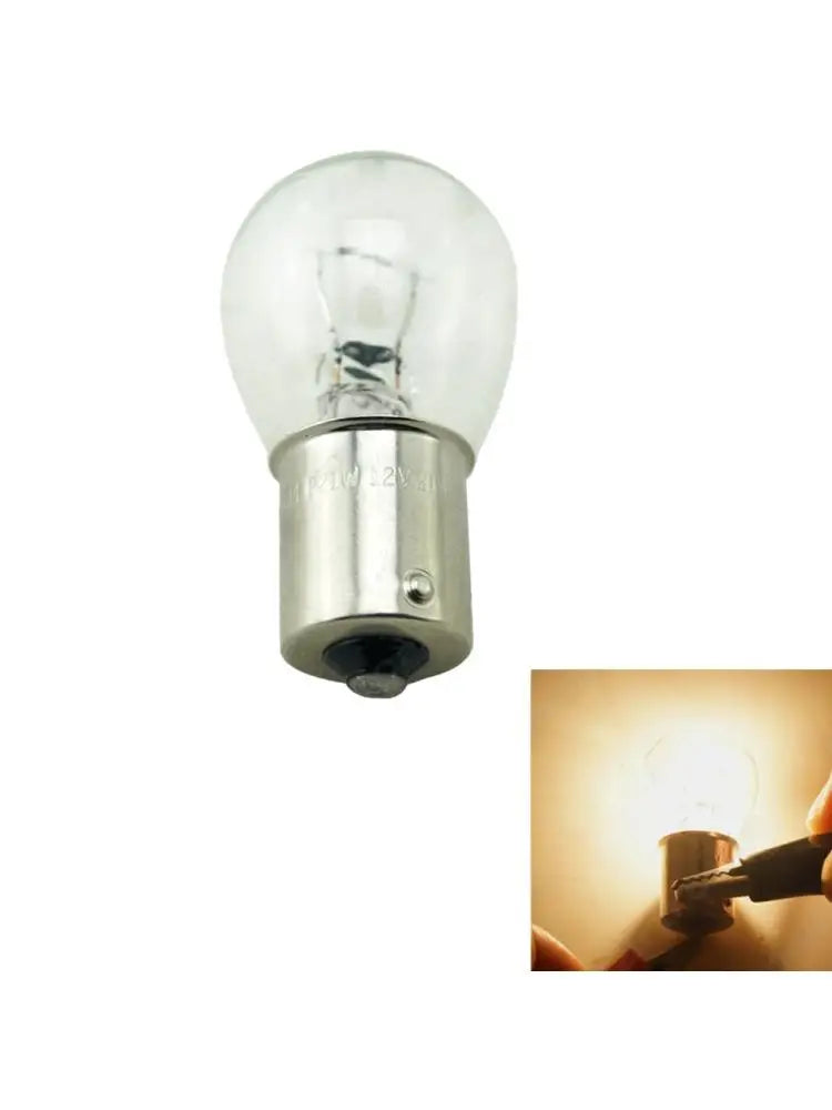 10 Pcs/Set 12V 1156 BA15S S25 Car Tail Lamp Bulbs Reverse Brake Tail Light Turn Signal Replacement Parts