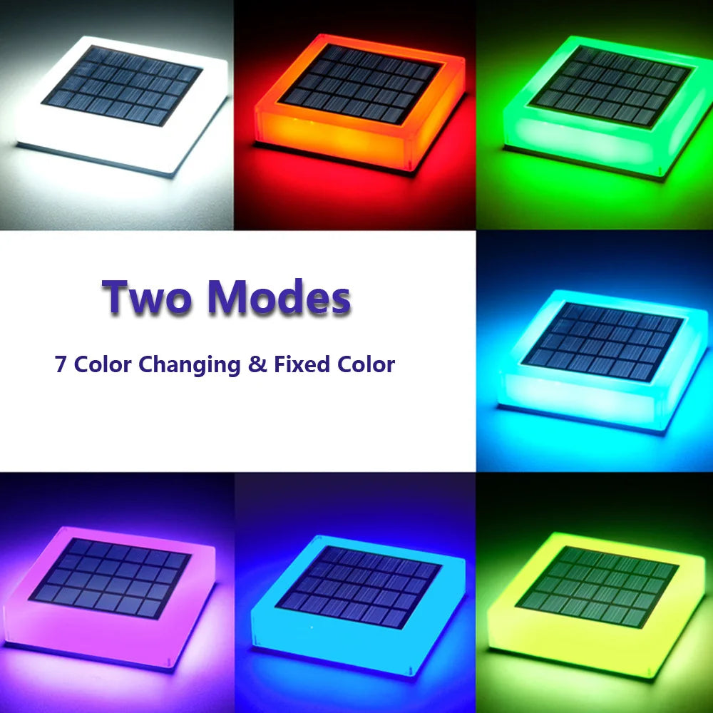 LED Solar Pillar Light Outdoor Garden Column Head Night Light for Courtyard Cottage Waterproof Solar Lamp Landscape Decoration
