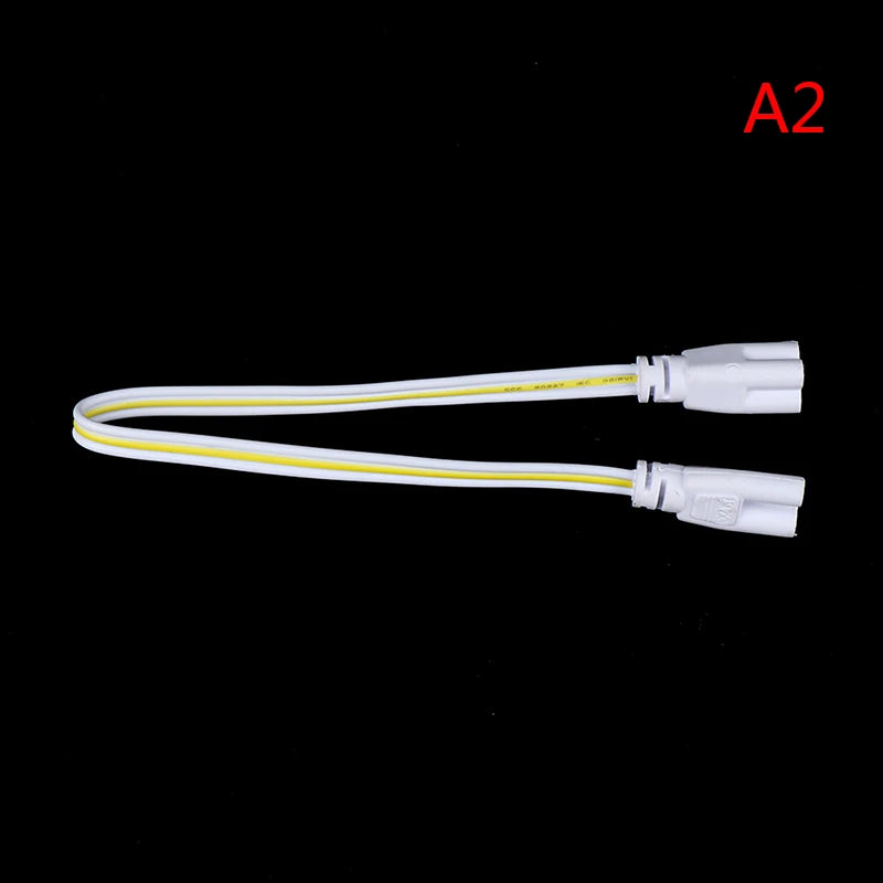 Flexiable Double End 3Pin LED Tube Connector Cable Wire, T4 T5 T8 Extension Cord For Integrated LED Fluorescent Tube Light Bulb