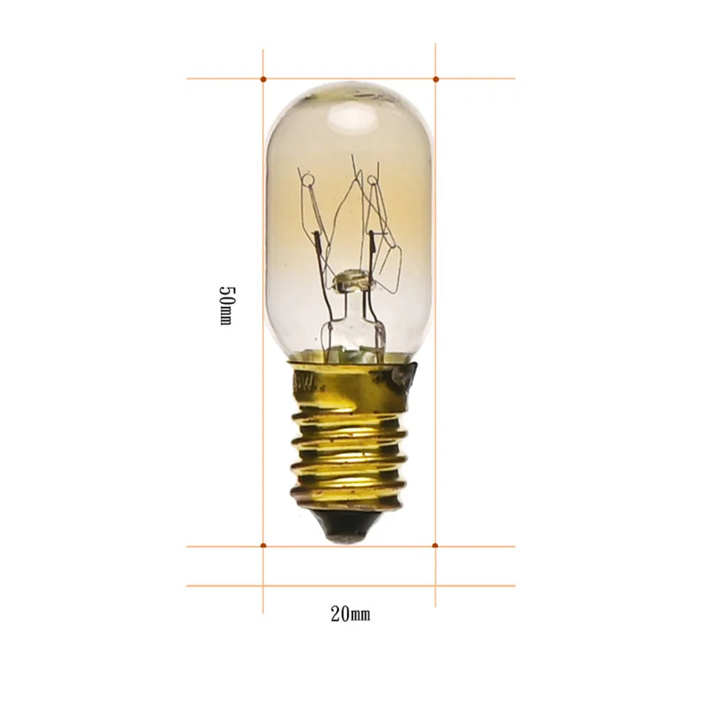 10pcs Salt Lamp Bulb 15w E14 Screw In Pygmy Bulbs Fridge Appliance Oven Replacement Glass Bulbs For Refrigerator