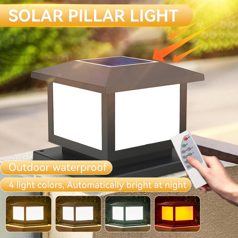 Solar Lights Outdoor Pillar Lamp Room Decor Vintage Led Home & Garden Parking Lot And Corridor Aisle Solar Waterproof Lighting