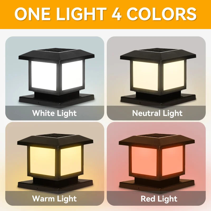Solar Lights Outdoor Pillar Lamp Room Decor Vintage Led Home & Garden Parking Lot And Corridor Aisle Solar Waterproof Lighting