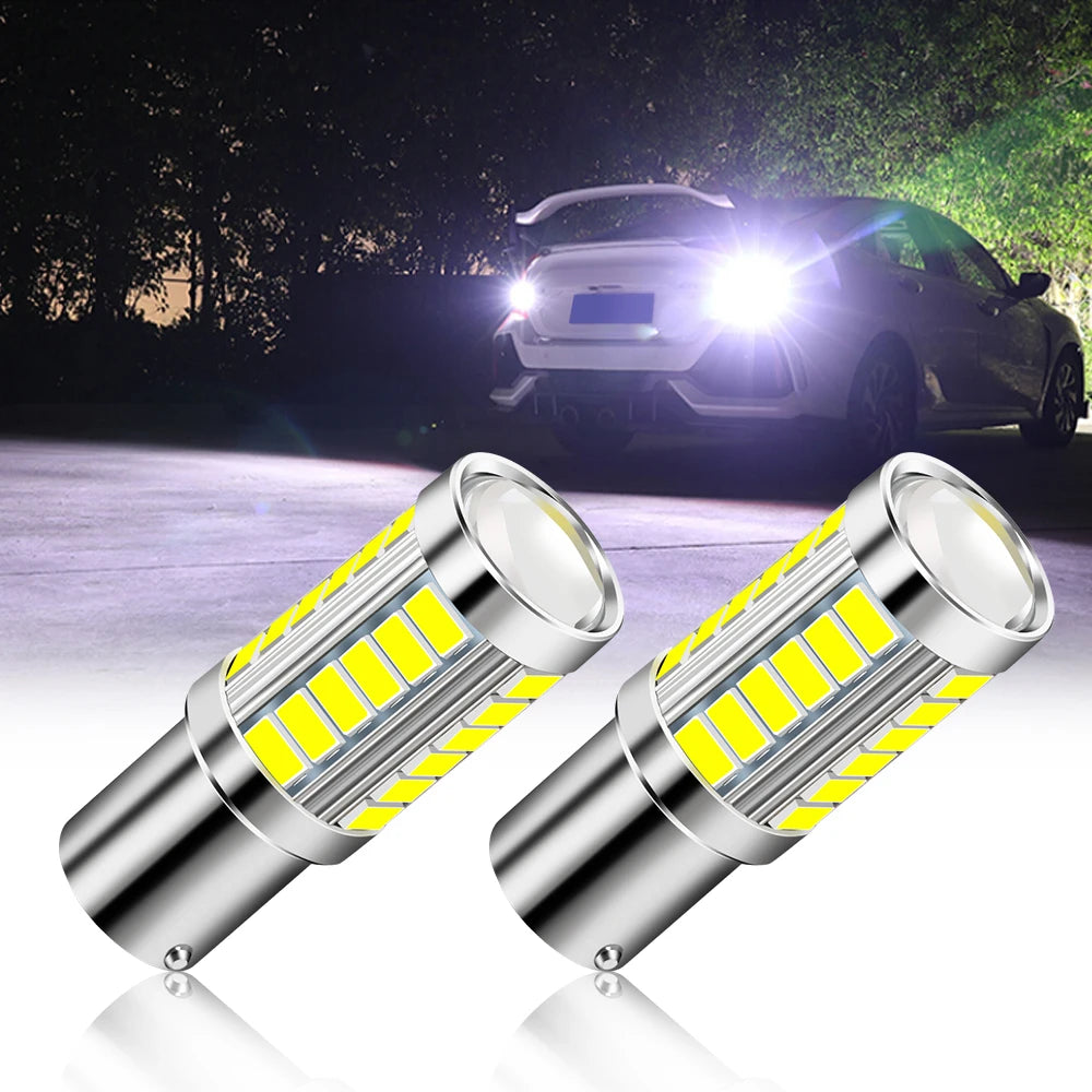 2pcs 1156 BA15S P21W LED Car Tail Bulb Brake Lights for Ford Focus MK2 MK3 ST RS Ecosport Ranger C-Max S-Max Fuga Escape Fiesta