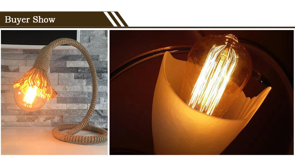 Retro Edison Bulb E27 220V 40W ST64 G80 G95 G125 Ampoule Vintage Edison Bulb Incandescent Lamp Filament Light Bulb Home Decor