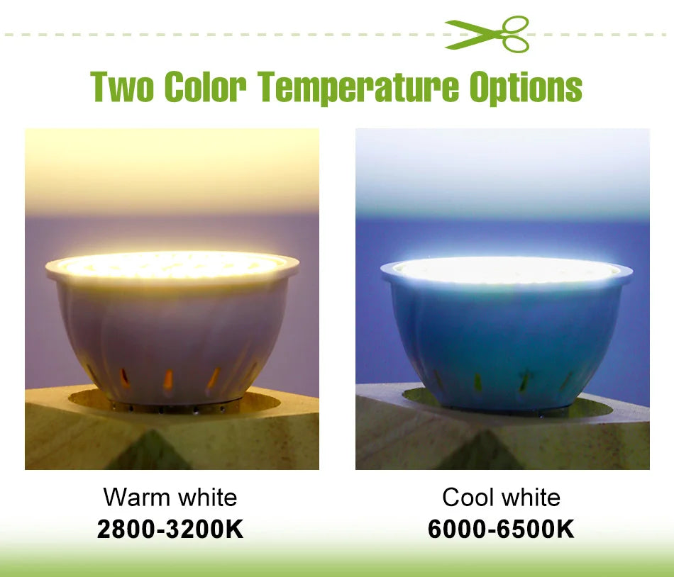 GU10 LED Light Bulb MR16 Spotlight E27 Ceiling Lamp AC220V Living Room GU5.3 Indoor E14 Home Bedroom Soft Lighting B22 Cool/Warm