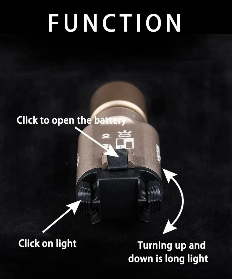 WADSN Tactical Surefir X300 X300U Ultra X300V Pistol Scout Light Rifle Airsoft Weapon Gun Strobe Flashlight Glock G17 19 Torch
