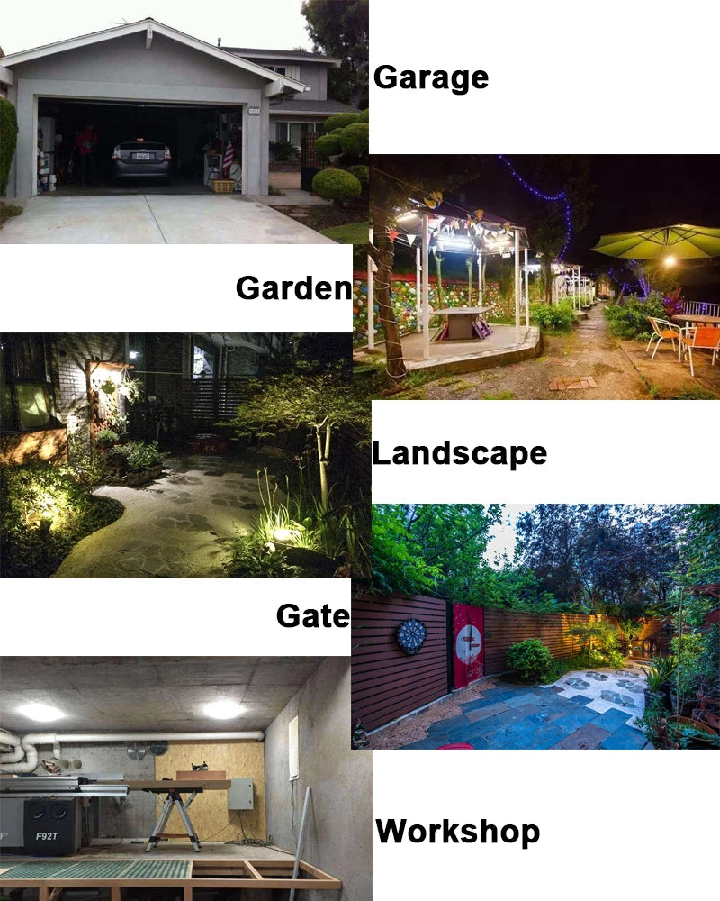 Outdoor LED Flood Light 220V 50W Waterproof Projector Reflector Spotlight Exterior Construction Housing Garage Gate Lamp