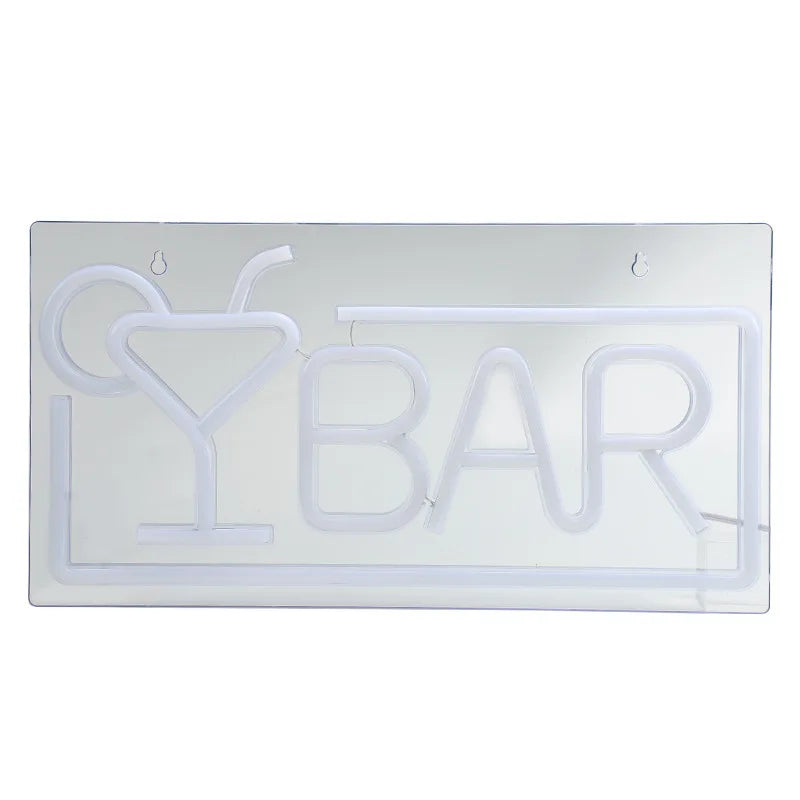 Bar Neon Light Sign Party Neon Wine Glass Lamp Wall Art Bedroom Decrative Light KTV Shop Home Desk Decor Neon Night Light