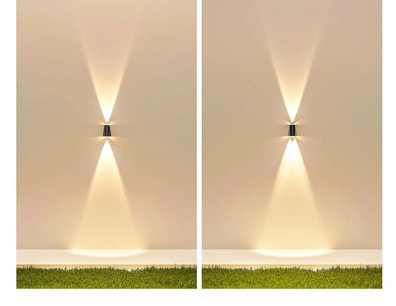 External Solar Lights Outdoor Wall Washer Sconce Facade Lamp Porch LED Light Decor Garden Solar Lighting Decoration Luminaire