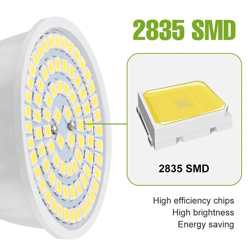 GU10 LED Light Bulb MR16 Spotlight E27 Ceiling Lamp AC220V Living Room GU5.3 Indoor E14 Home Bedroom Soft Lighting B22 Cool/Warm