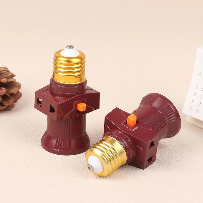 110V- 240V E27 Screw Bulb Holder Convert To With Switch Lamp Socket LED Bulb Adapter With Switch Lamp Bulb Socket Adapter